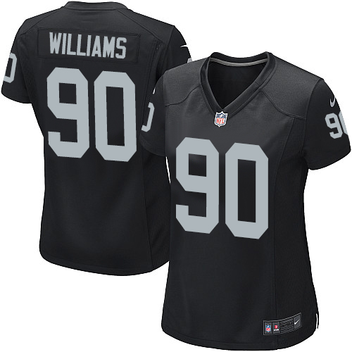 Women's Game Dan Williams Nike Jersey Black Home - #90 NFL Oakland Raiders